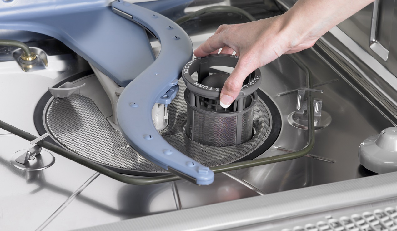 cleaning the debris filter and nozzles