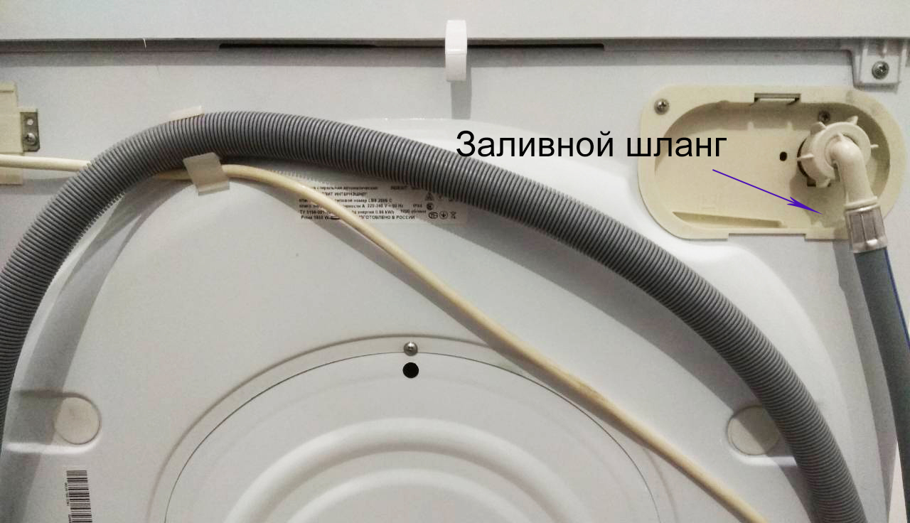 First, unscrew the water supply hose.