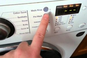 How to turn off an LG washing machine during a wash cycle?