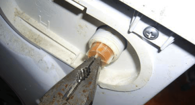 the intake valve mesh is clogged