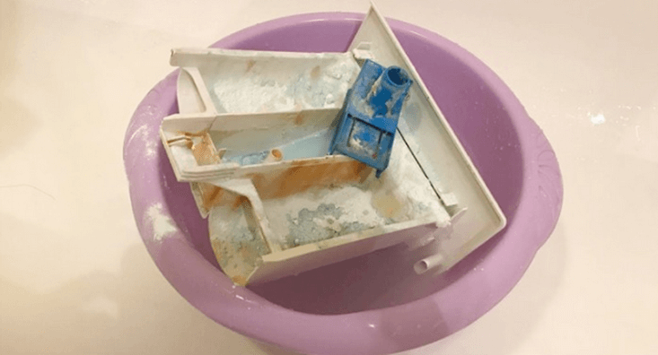 we wash the powder tray