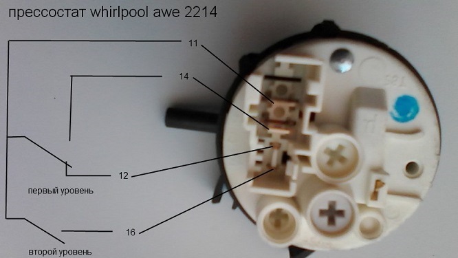 Whirlpool washing machine pressure switch