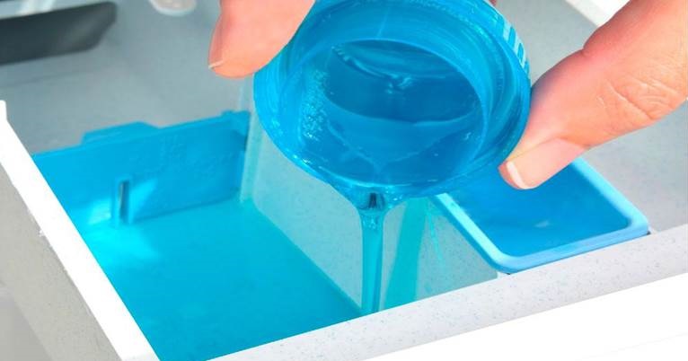 section for liquid powder