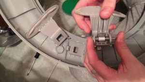 The broken handle needs repair