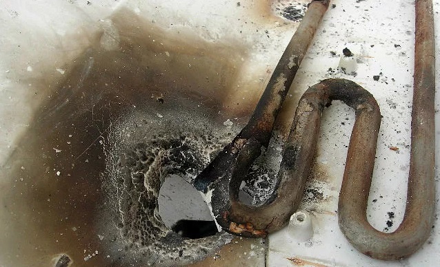 the broken heating element is to blame