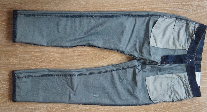 turn the jeans inside out