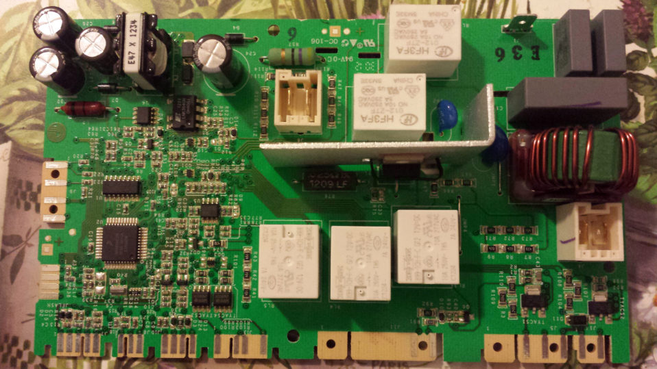 The AEG control board will need repair