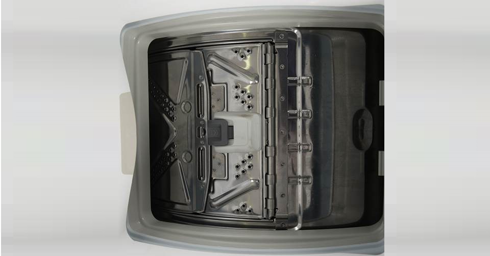 the drum flaps opened