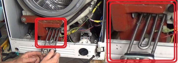 we find the heating element