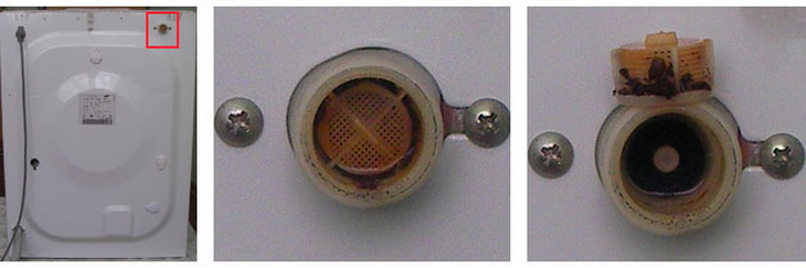 cleaning the inlet valve mesh