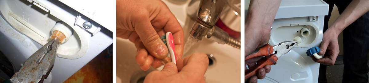 cleaning the inlet valve filter