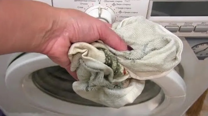 Bacteria multiply in a dirty towel rolled into a ball