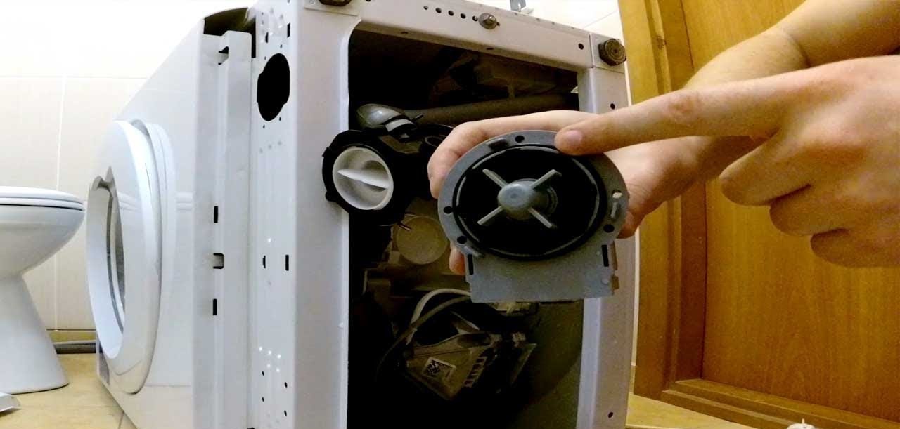 getting to the washing machine pump