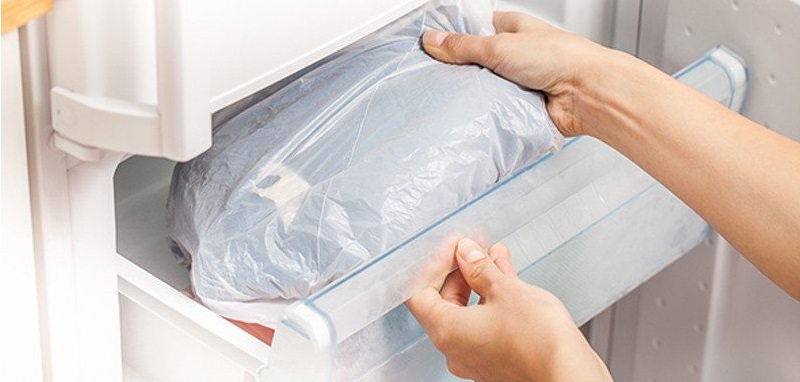 we put the dress in the freezer