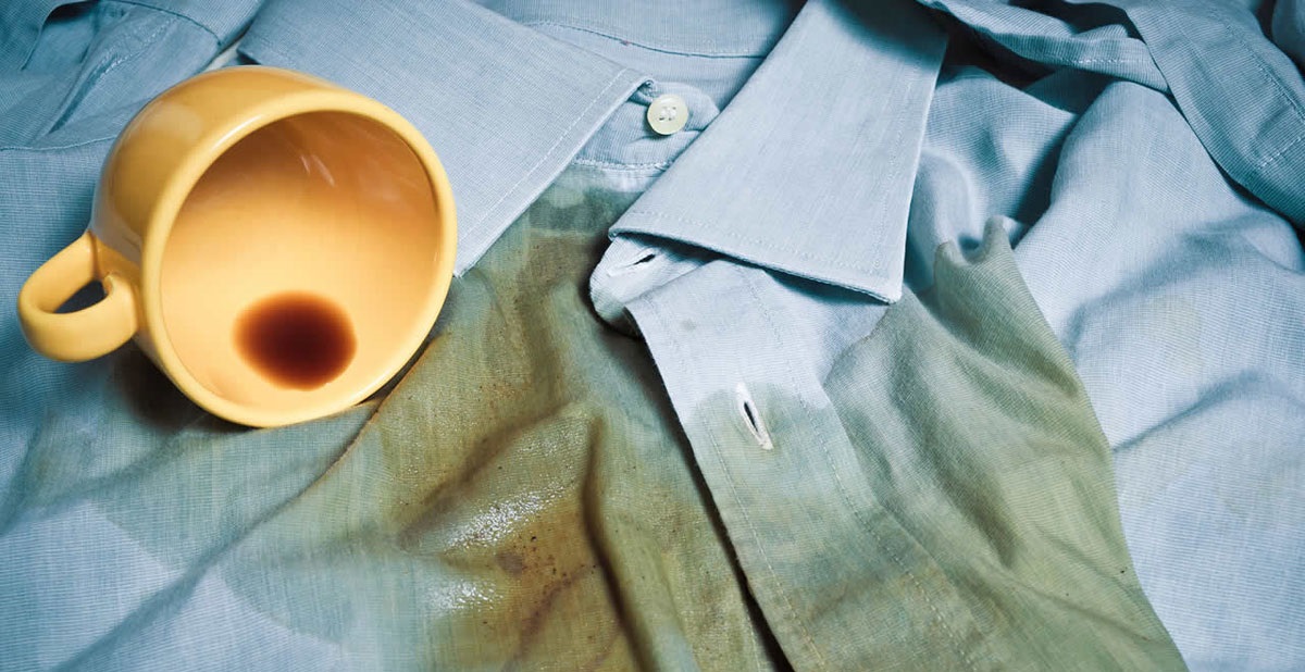 oil removes tea and coffee stains