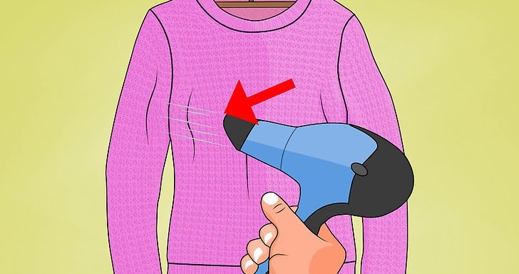 Drying with a hairdryer will help