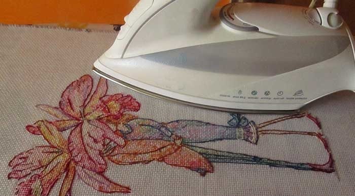 ironing embroidery correctly