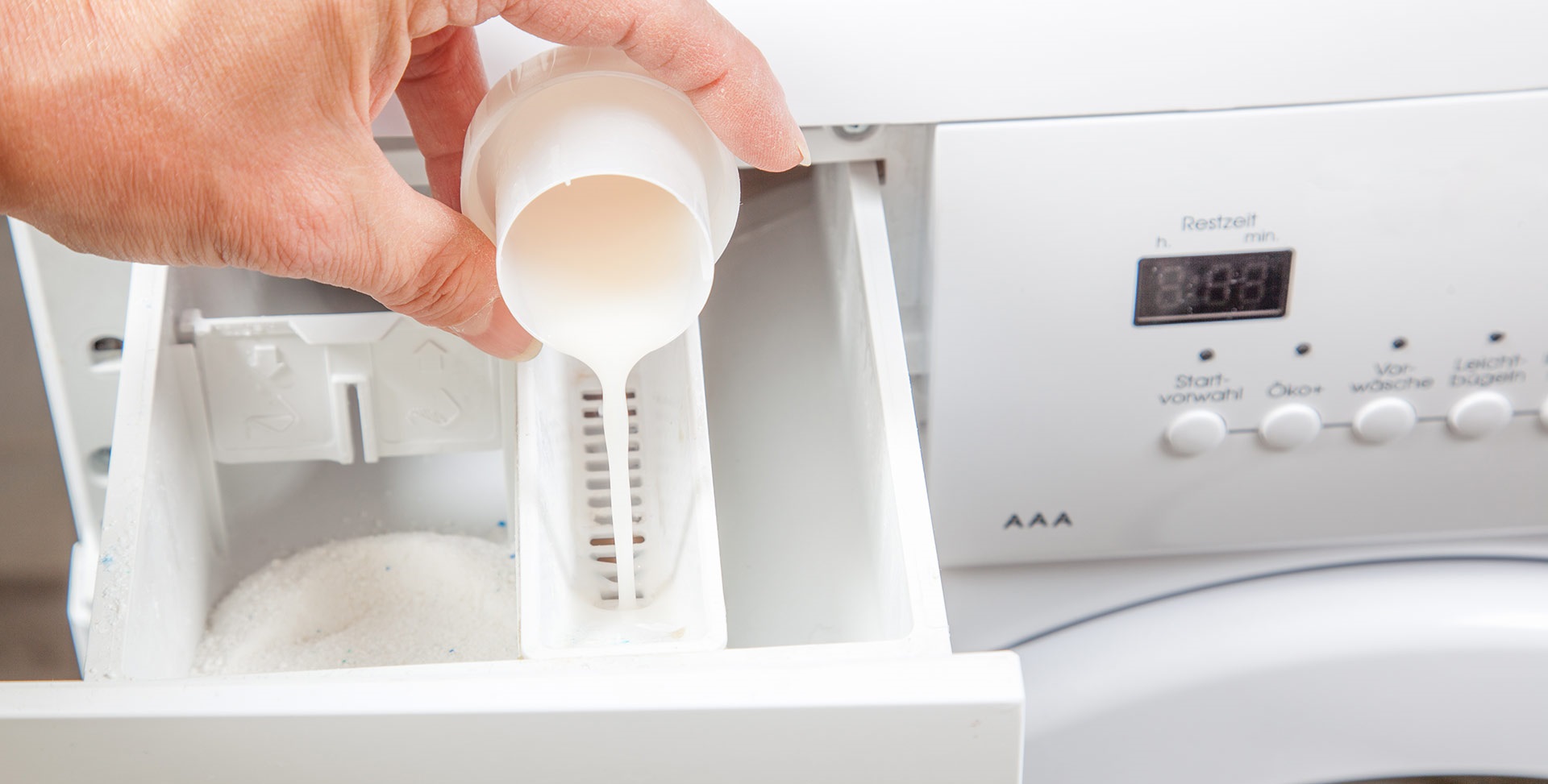 Add fabric softener when washing