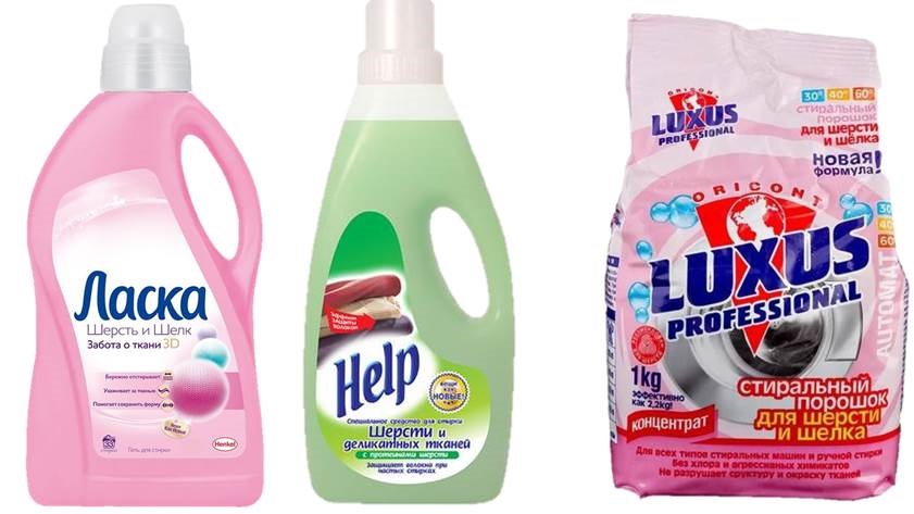 vilnos valymo priemonės