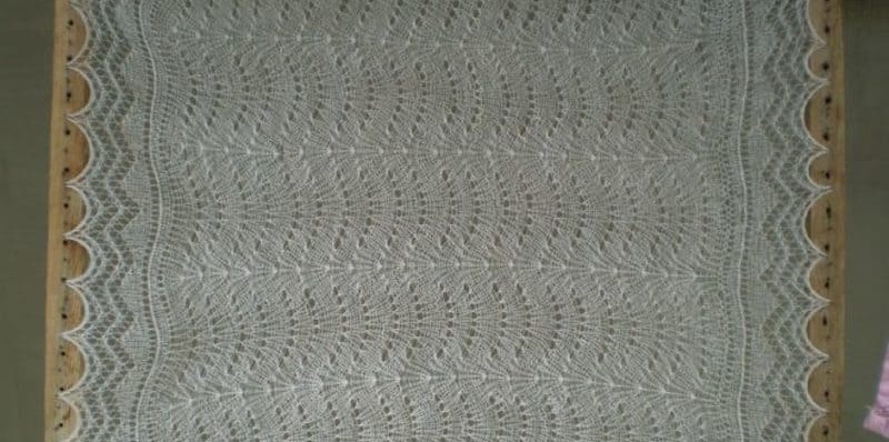 drying a downy shawl