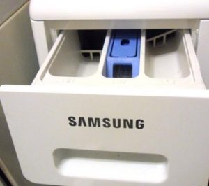 Where do I put conditioner in a Samsung washing machine?