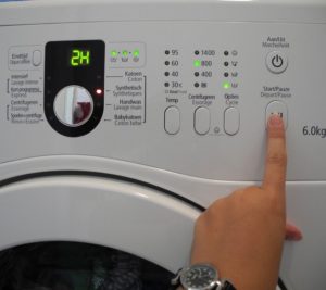 How to cancel a wash cycle in a Samsung washing machine