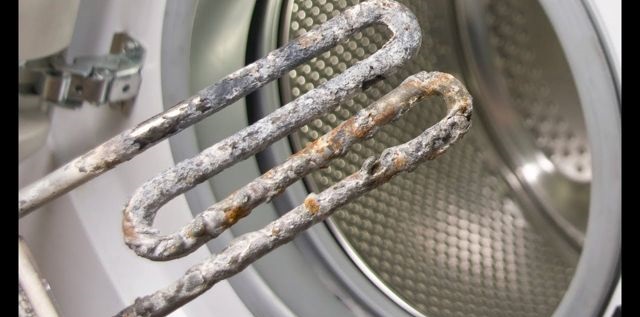 The heating element needs cleaning