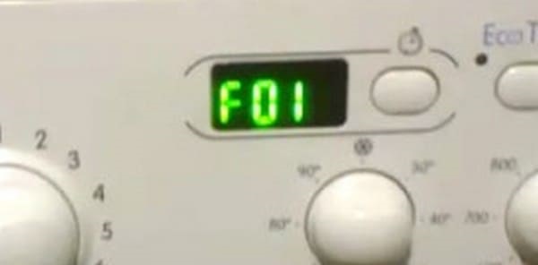 The belt is causing the error f01