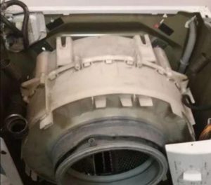 Разглобяване на барабана на пералня Bosch