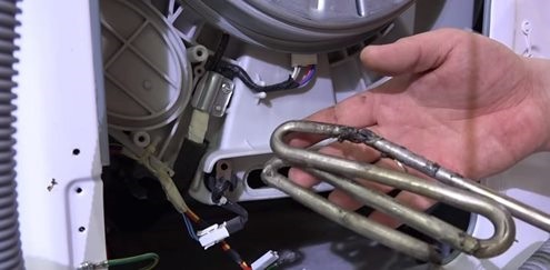 damaged heating element due to a bone