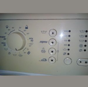 Symbols on a Beko washing machine