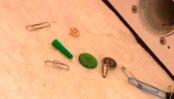 A lot of things get stuck in the trash filter