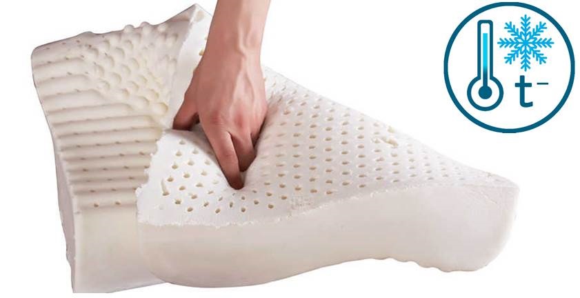 Latex pillows are afraid of frost.