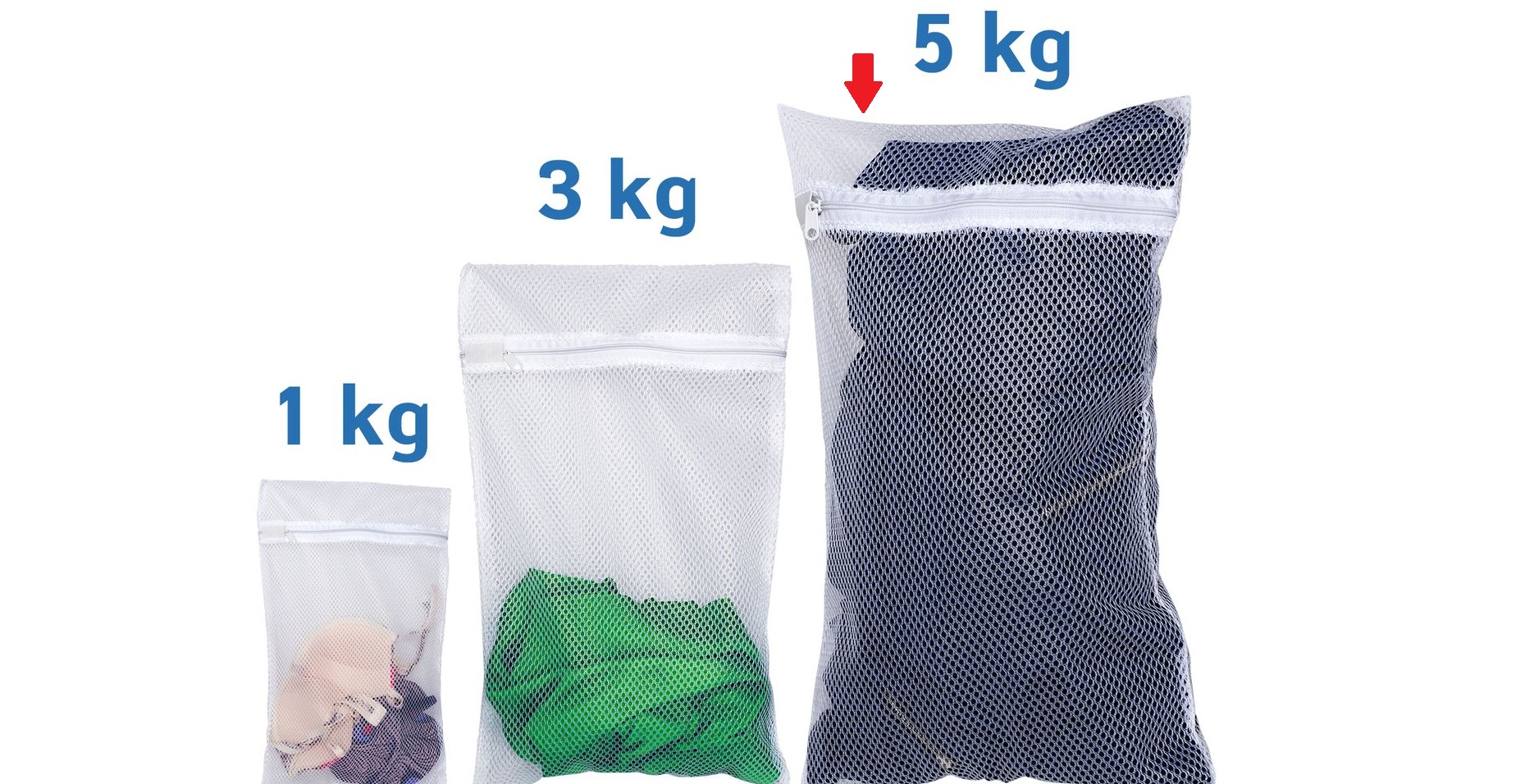 Place the coat in the largest laundry bag