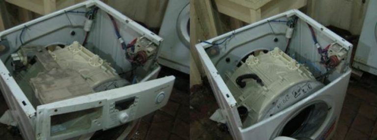 disassembling the top of the Atlant machine