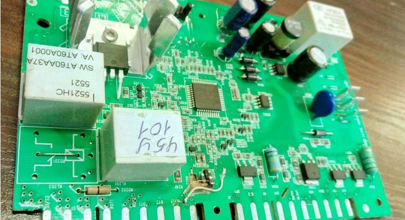 the control board should be checked