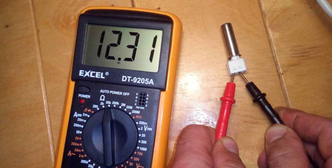 testing the thermistor