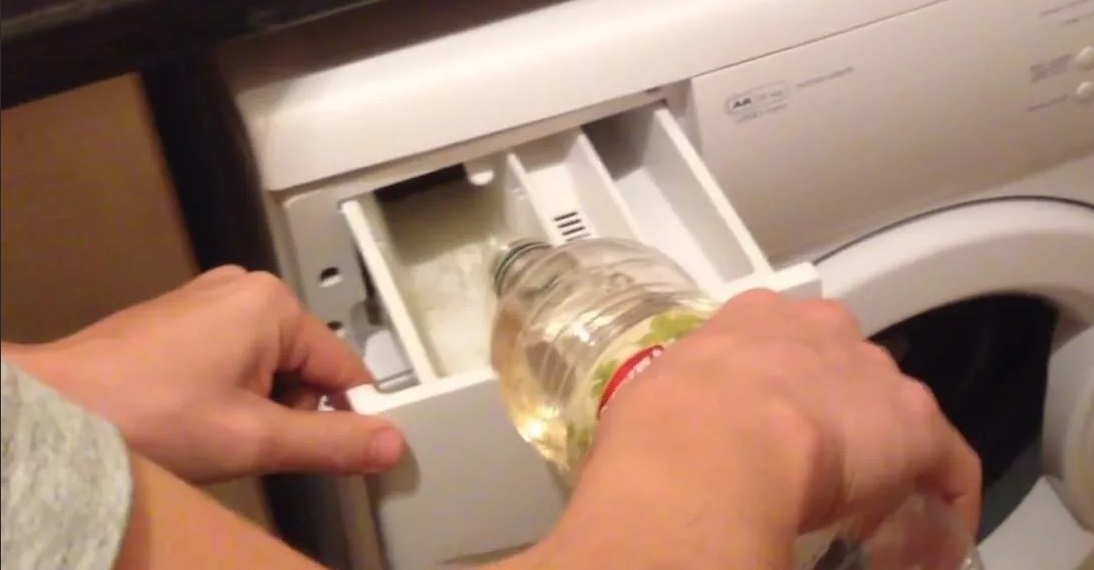 We use vinegar separately