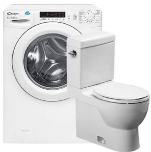 How to connect a washing machine drain to a toilet?