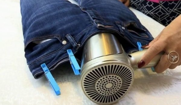 dry carefully with a hairdryer