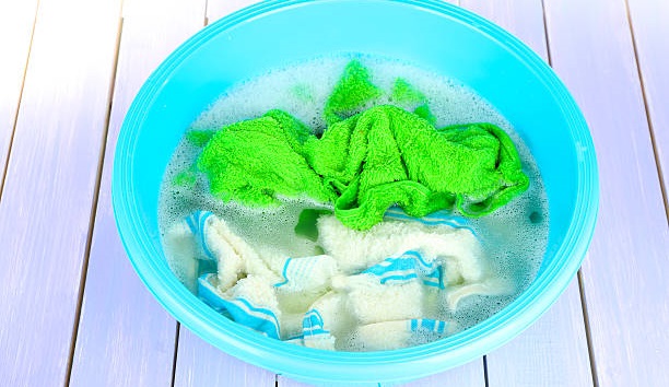 soaking colored and light-colored items