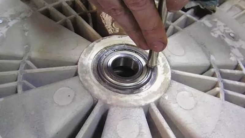 we press in new bearings