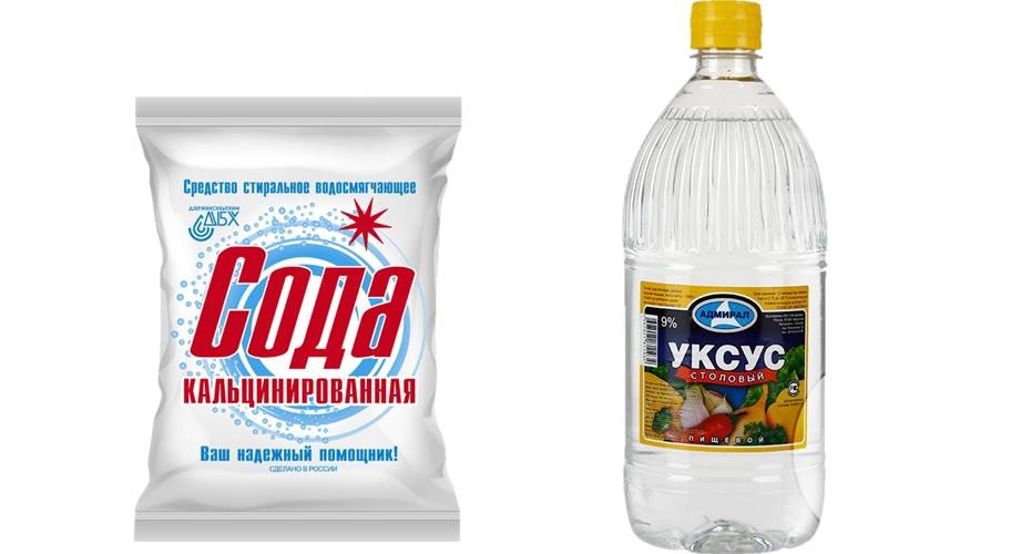 washing soda and vinegar