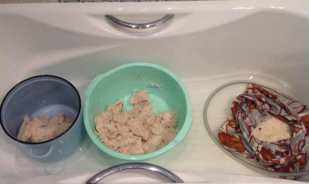 we dry the filler separately