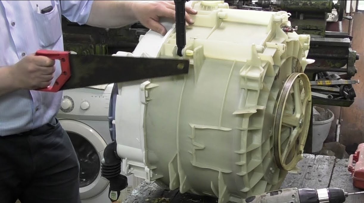 we saw the tank with a hacksaw