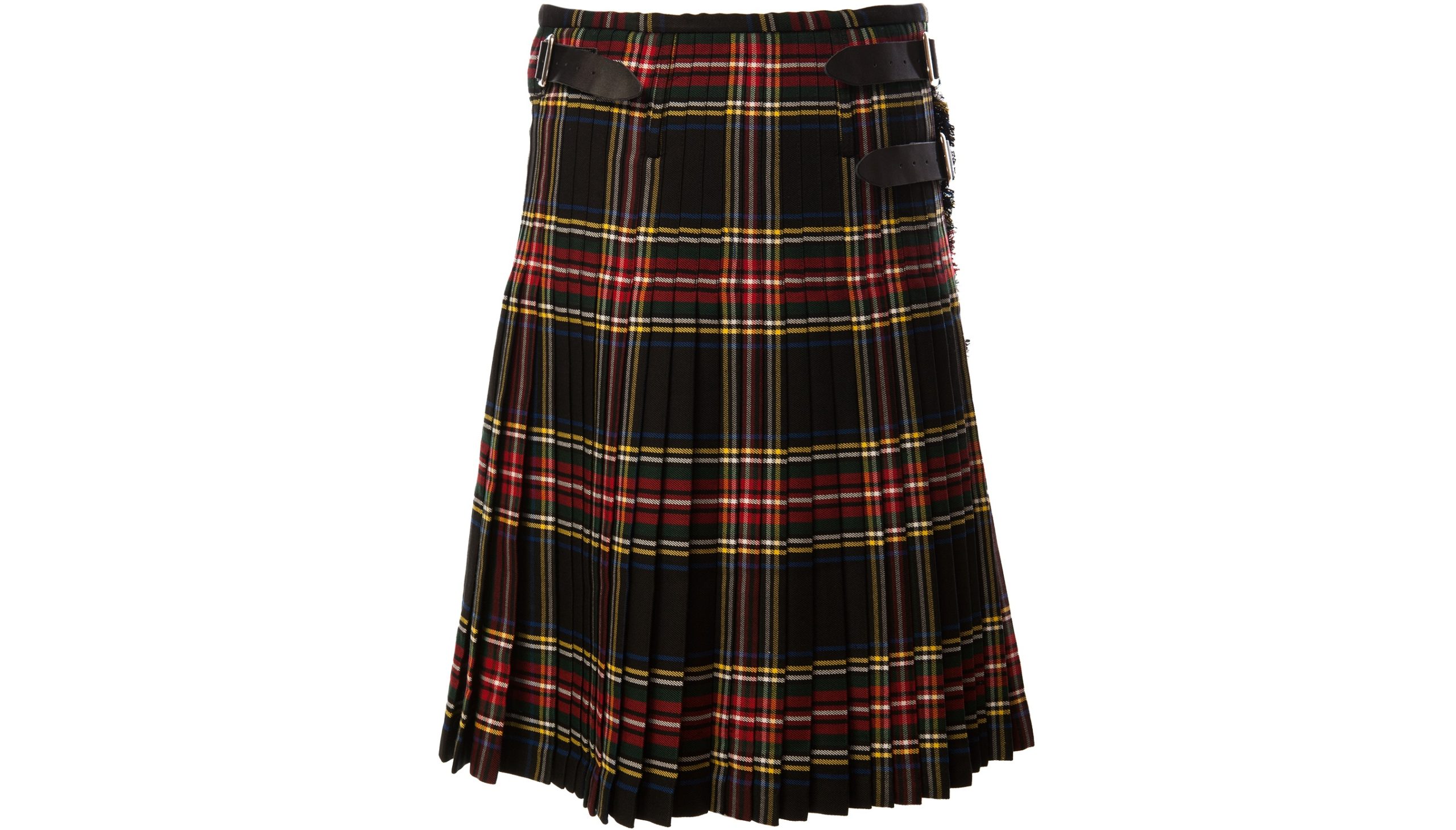 pleated kilt-style skirt