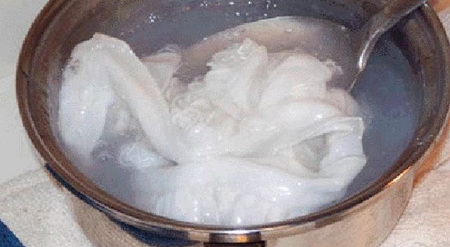 How to soak an item in starch