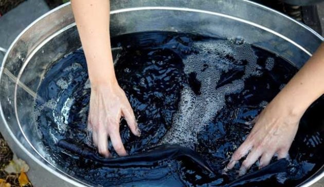 You can't soak a denim jacket for a long time