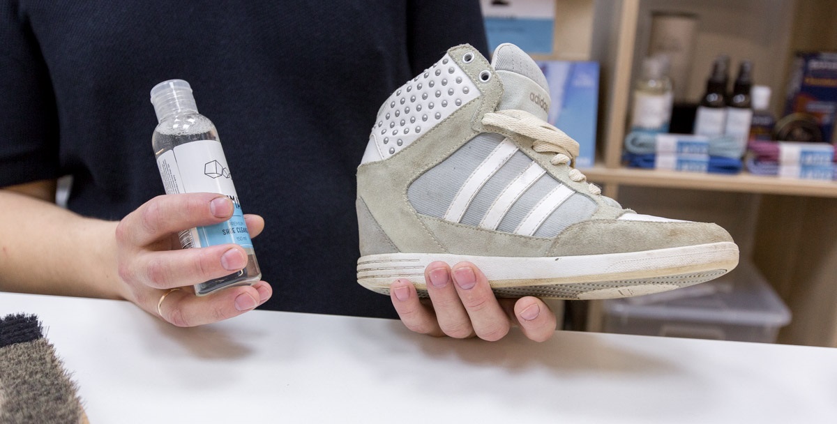 hand washing suede sneakers