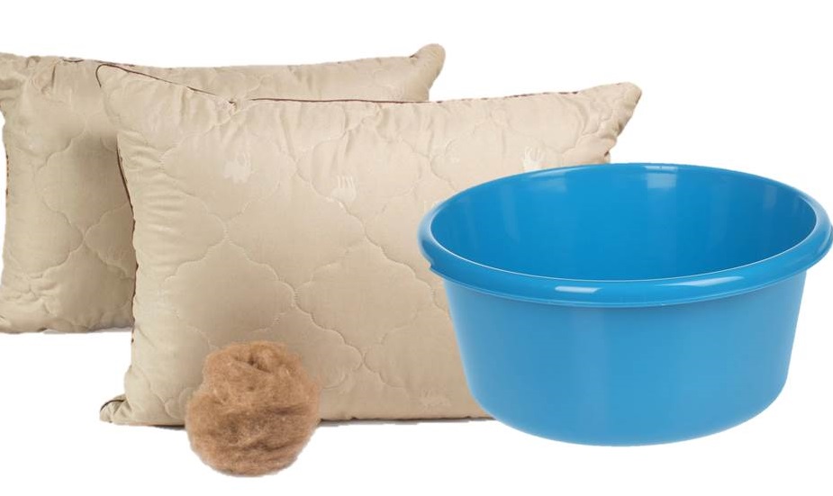 hand wash camel wool pillow